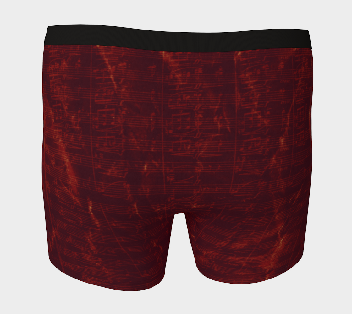 Maestro Edition | Premium Symphonic Ruby Red Men's Long Boxer Briefs