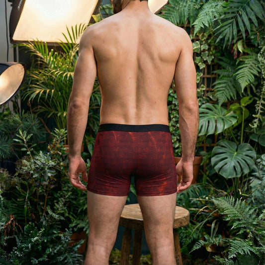 Maestro Edition | Premium Symphonic Ruby Red Men's Long Boxer Briefs