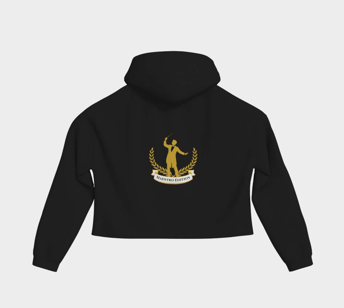 Maestro Edition | Soft Polycotton Blend Cropped Pullover Hoodie
