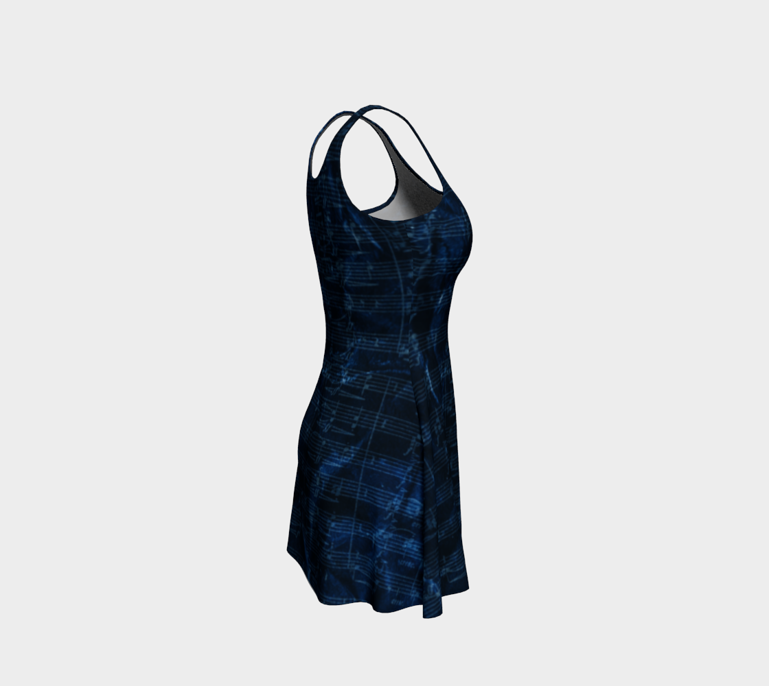 Maestro Edition | Symphonic Score Sapphire Blue Flare Dress
