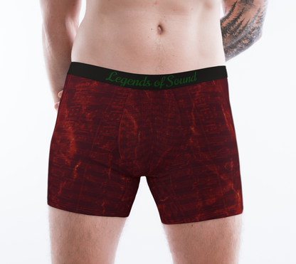 Maestro Edition | Premium Symphonic Ruby Red Men's Long Boxer Briefs