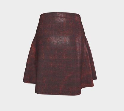 Maestro Edition | Symphonic Score Ruby Red Glitter Flare Skirt