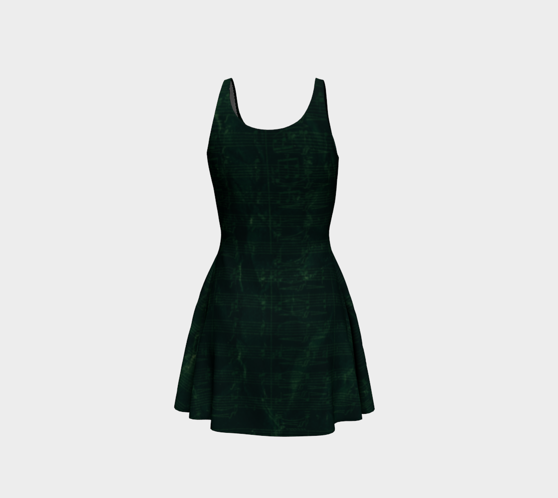 Maestro Edition | Symphonic Score Emerald Flare Dress