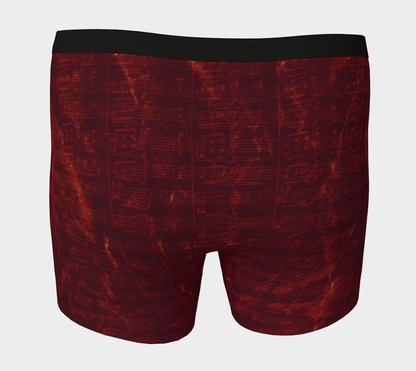 Maestro Edition | Premium Symphonic Ruby Red Men's Long Boxer Briefs