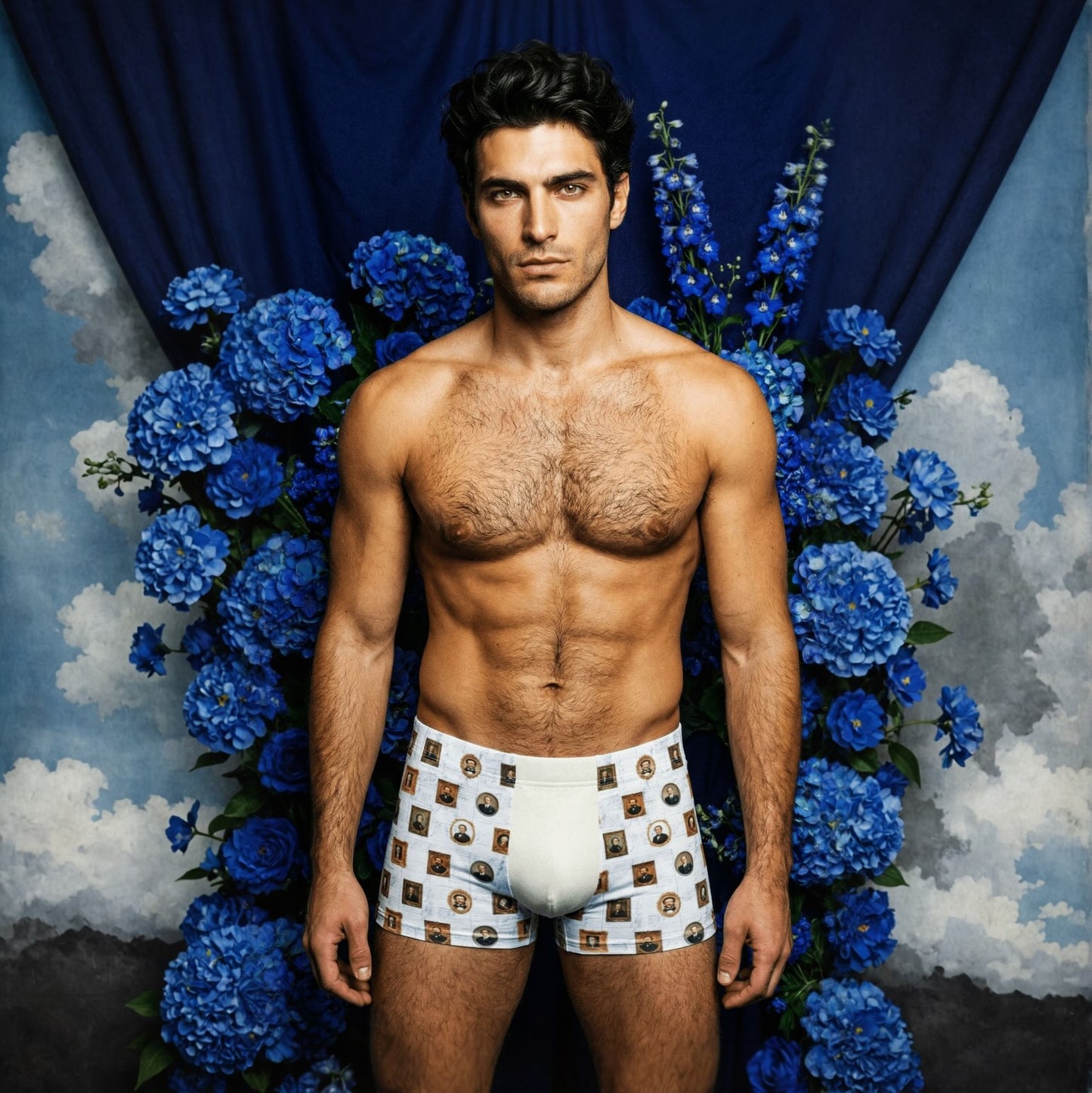 2nd Edition Antique White & Cream Boxer Briefs | Classical Composers Collection