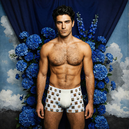 2nd Edition Antique White & Cream Boxer Briefs | Classical Composers Collection