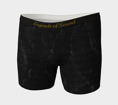 Maestro Edition | Symphonic Score Obsidian Men's Long Boxer Briefs