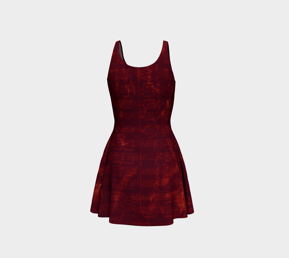 Maestro Edition | Symphonic Score Ruby Red Flare Dress