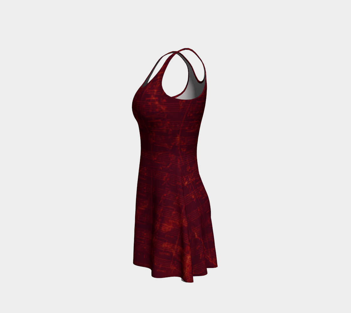 Maestro Edition | Symphonic Score Ruby Red Flare Dress