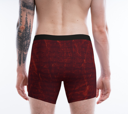 Maestro Edition | Premium Symphonic Ruby Red Men's Long Boxer Briefs
