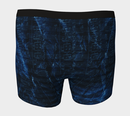 Maestro Edition | Symphonic Score Sapphire Blue Men's Long Boxer Briefs