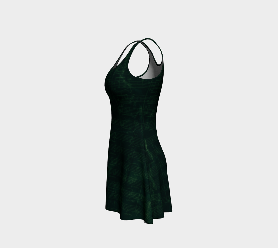Maestro Edition | Symphonic Score Emerald Flare Dress