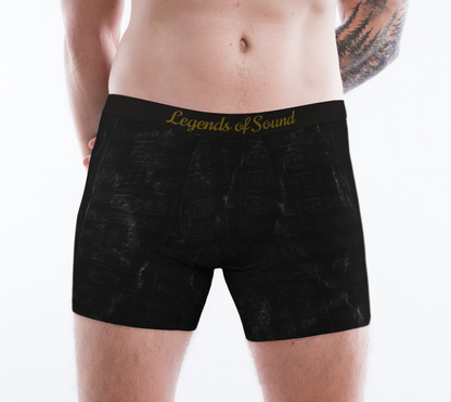 Maestro Edition | Symphonic Score Obsidian Men's Long Boxer Briefs