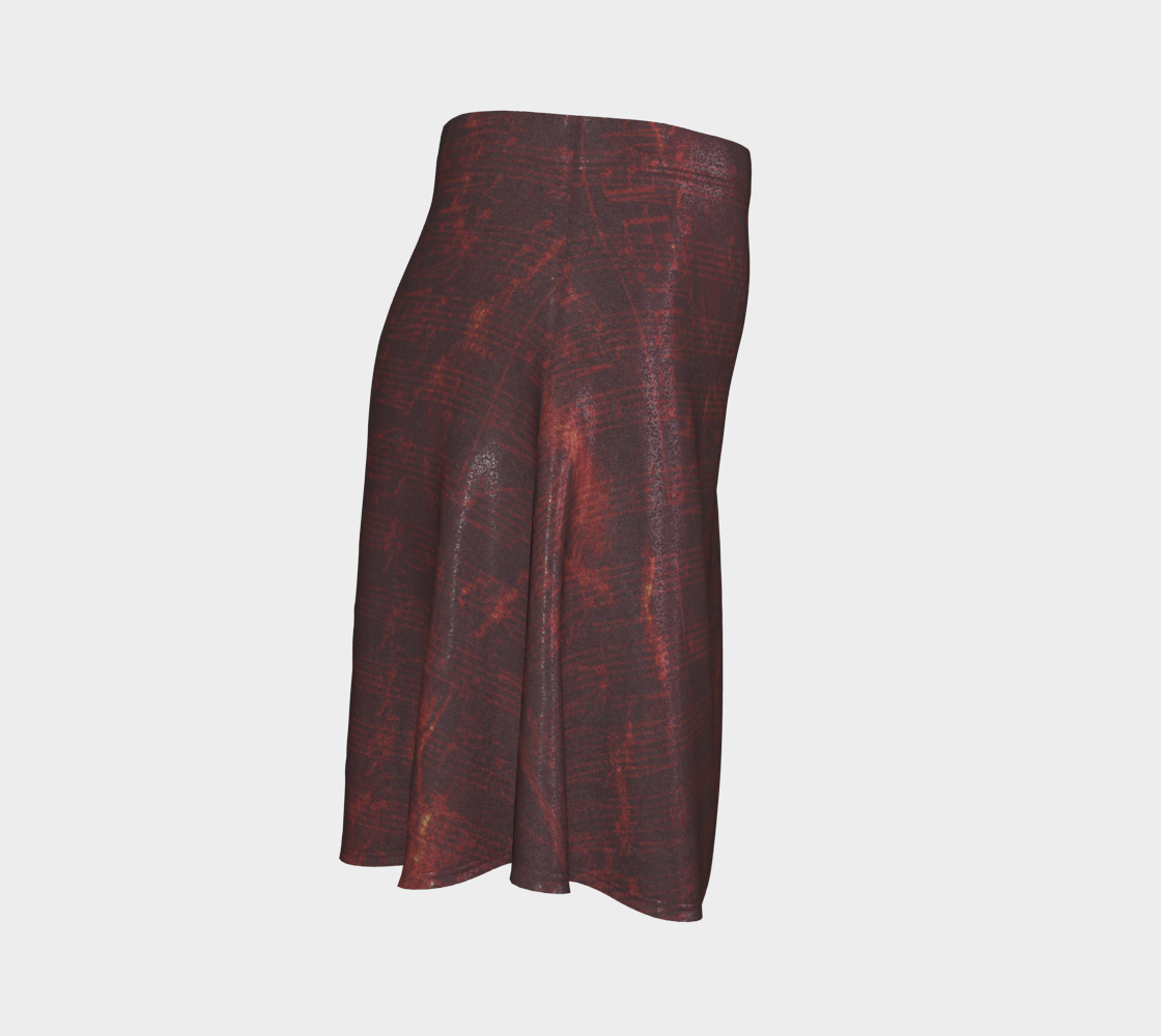Maestro Edition | Symphonic Score Ruby Red Glitter Flare Skirt