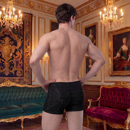 Maestro Edition | Symphonic Velvet-Inspired Obsidian Men's Boxer Briefs