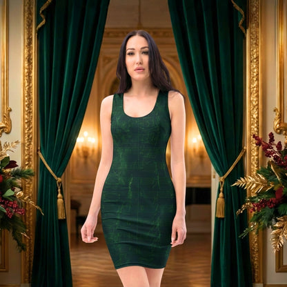 Maestro Premium Edition | Symphonic Velvet-Inspired Emerald Bodycon Dress