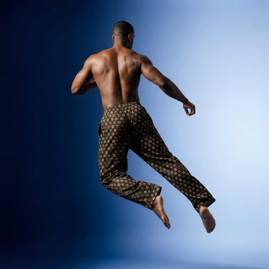 Baroque Black Composer Portraits Wide-leg Unisex Joggers | Classical Composers Collection