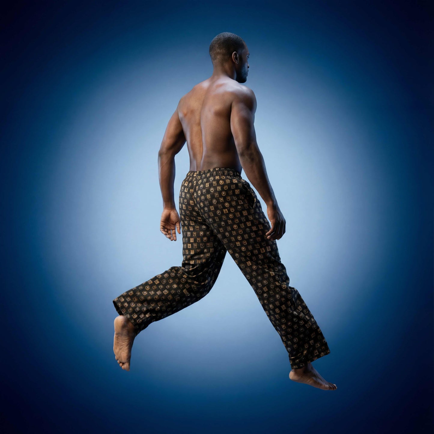 Baroque Black Composer Portraits Wide-leg Unisex Joggers | Classical Composers Collection