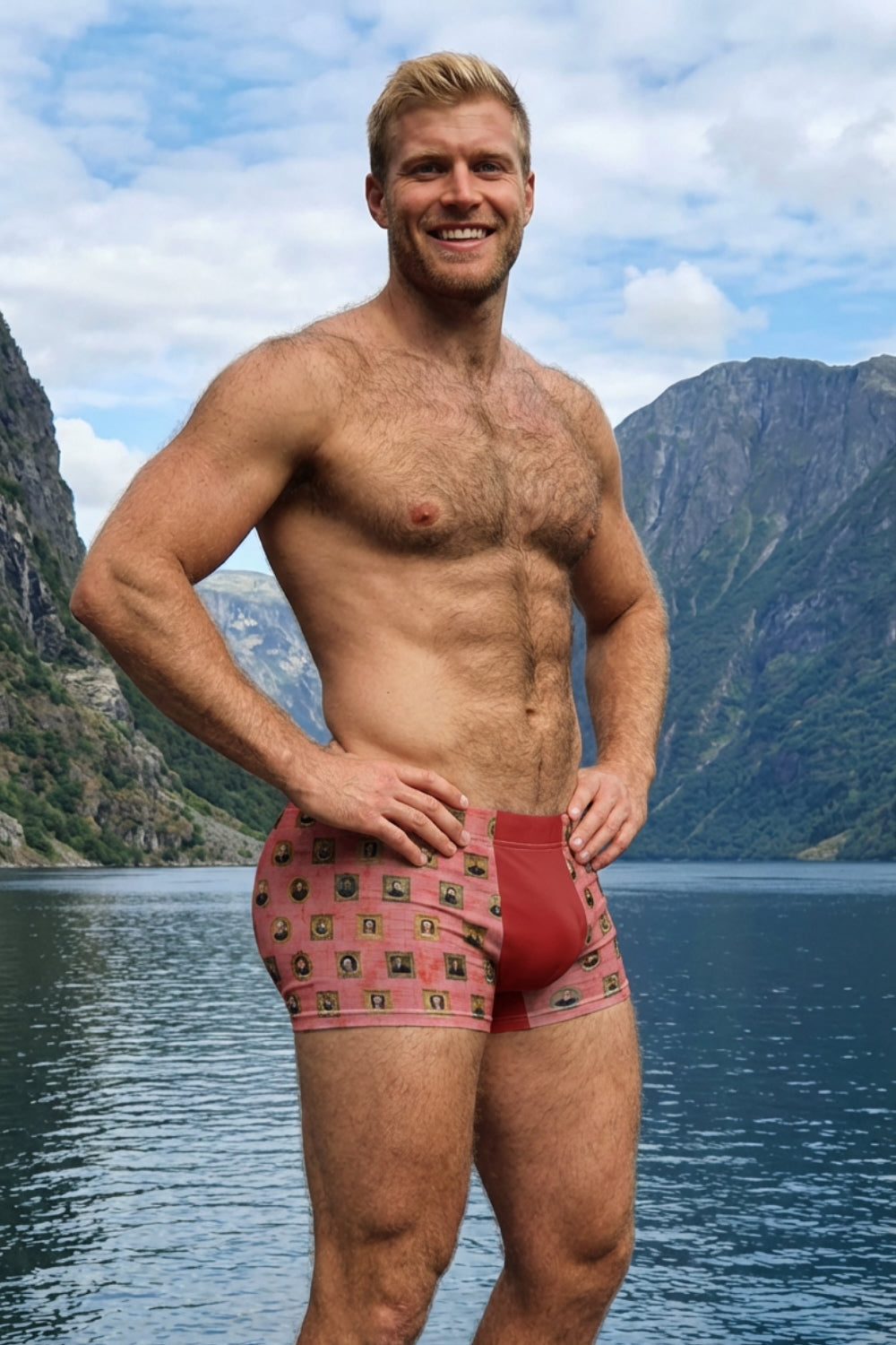 2nd Edition Antique Red Men's Boxer Briefs | Classical Composers Collection