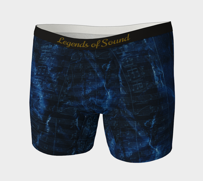 Maestro Edition | Symphonic Score Sapphire Blue Men's Long Boxer Briefs