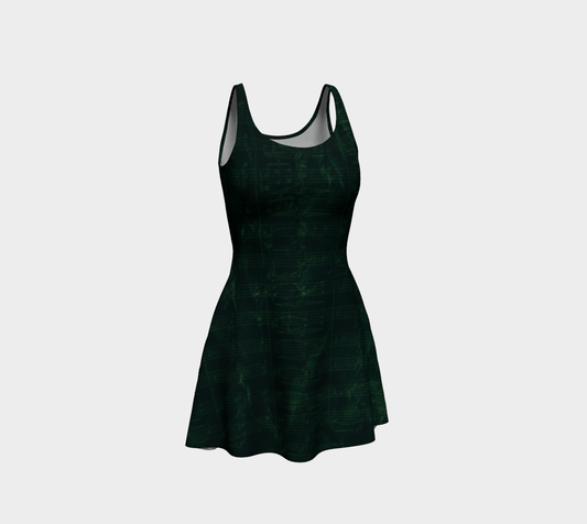 Maestro Edition | Symphonic Score Emerald Flare Dress