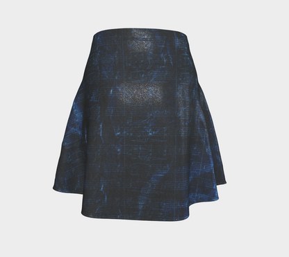 Maestro Edition | Symphonic Score Sapphire Blue Glitter Flare Skirt