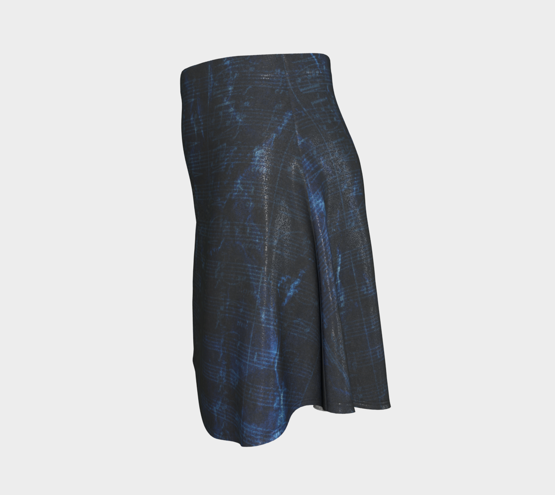 Maestro Edition | Symphonic Score Sapphire Blue Glitter Flare Skirt