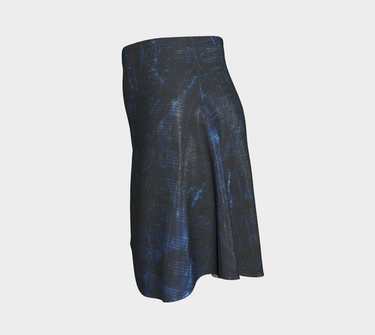 Maestro Edition | Symphonic Score Sapphire Blue Glitter Flare Skirt