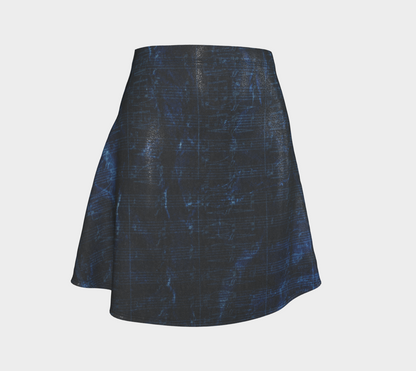 Maestro Edition | Symphonic Score Sapphire Blue Glitter Flare Skirt