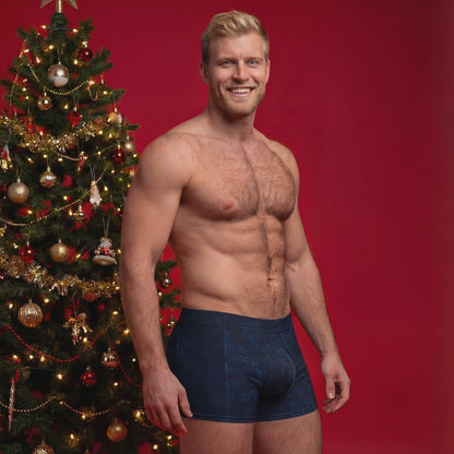 Maestro Edition | Symphonic Velvet-Inspired Sapphire Blue Men's Boxer Briefs